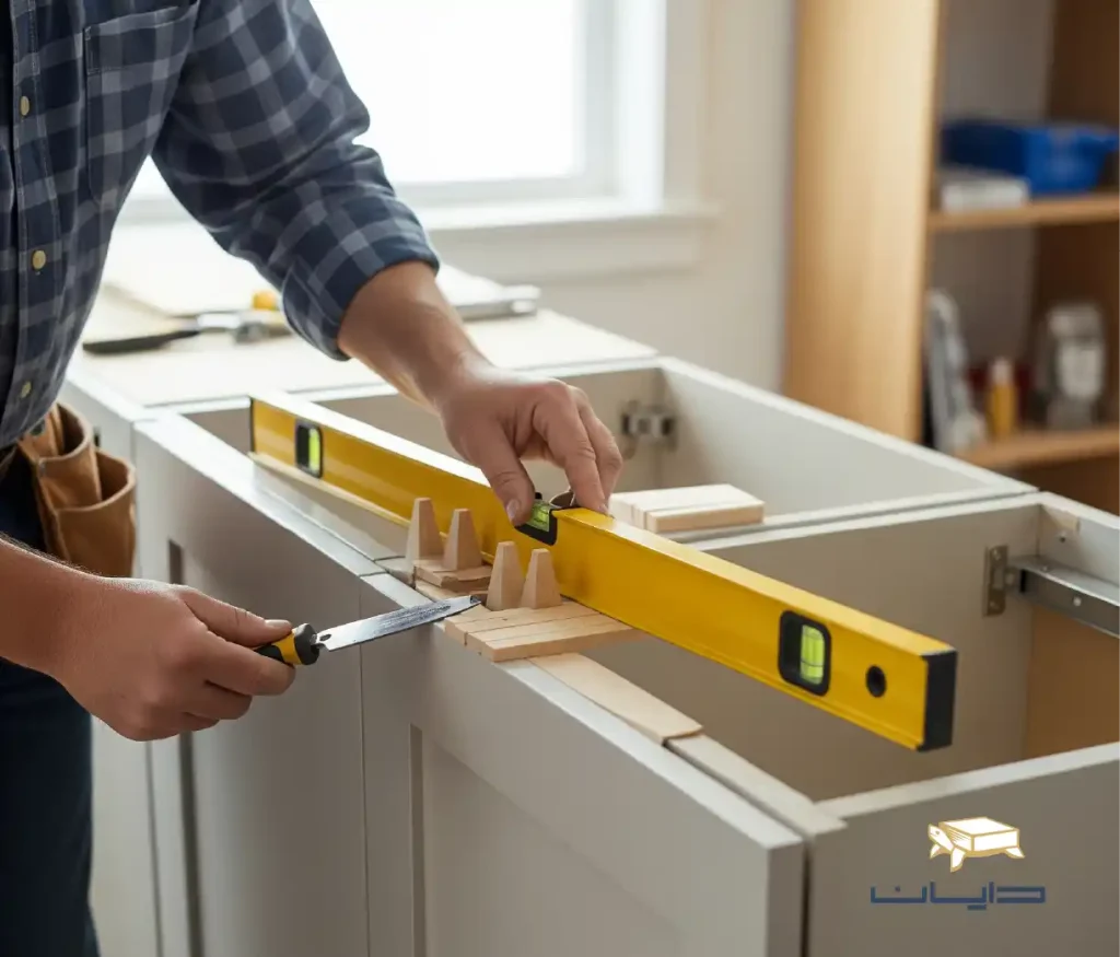 مراحل تعویض سنگ کابینت
